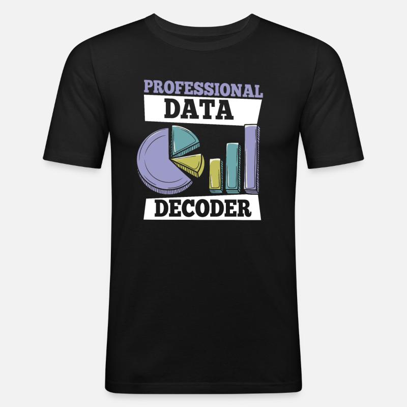 Data Science Data Analyst - Männer Slim Fit T-Shirt - Schwarz