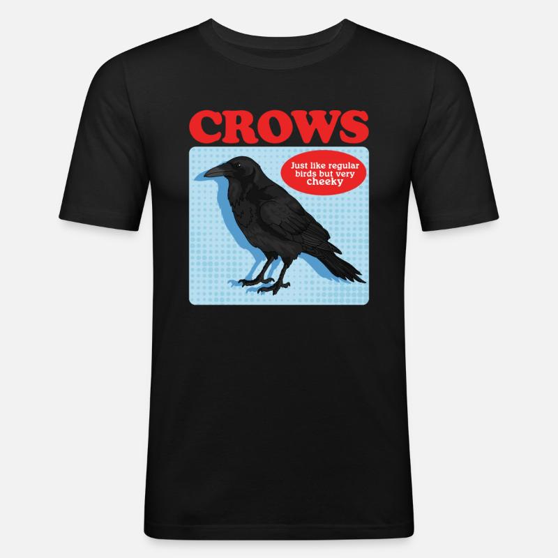 Crows Black Ravens Gift - Men's Slim Fit T-Shirt - black