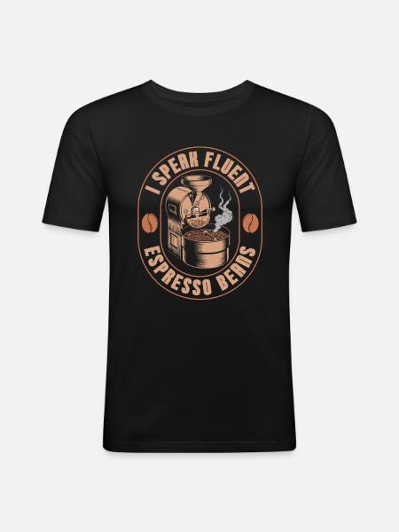Coffee roasters - Men's Slim Fit T-Shirt - black