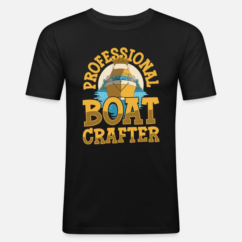 Bootsbauer - Männer Slim Fit T-Shirt - Schwarz