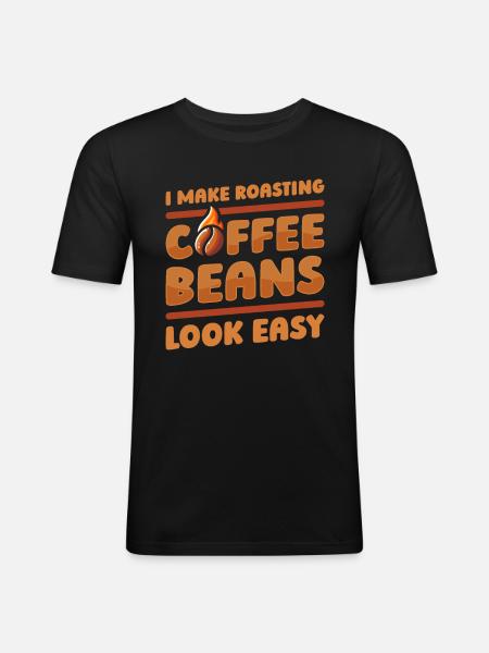 Coffee roasters - Men's Slim Fit T-Shirt - black
