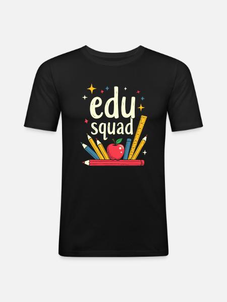 Pedagogue Team - Men's Slim Fit T-Shirt - black
