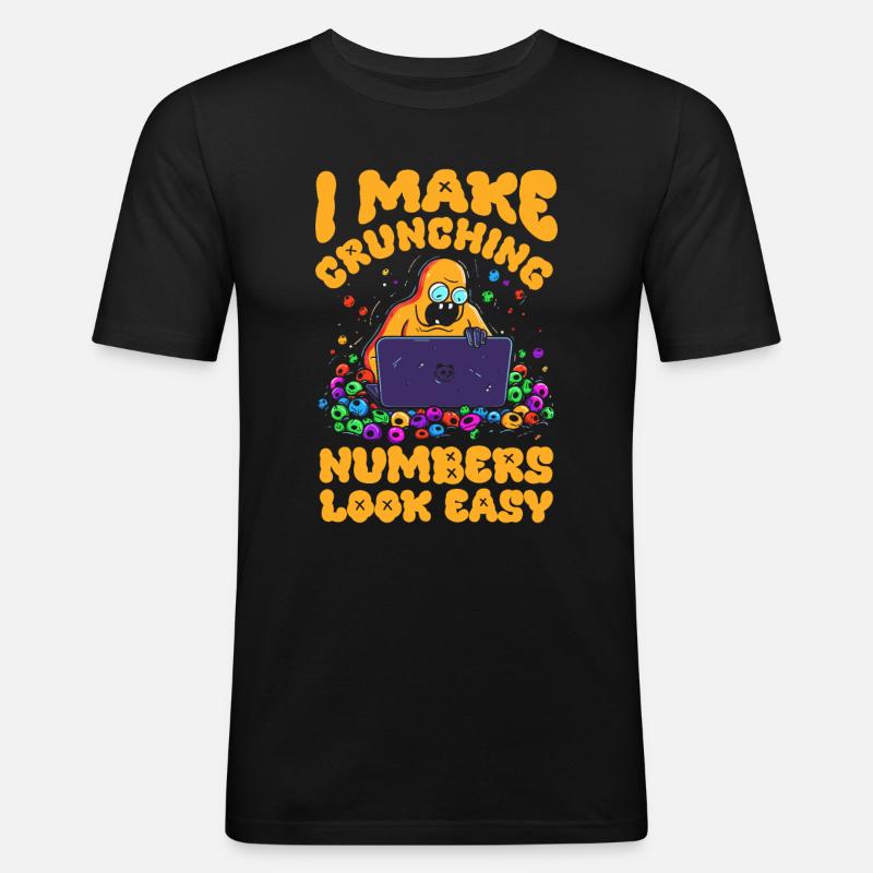 Data Science Data Analyst - Männer Slim Fit T-Shirt - Schwarz