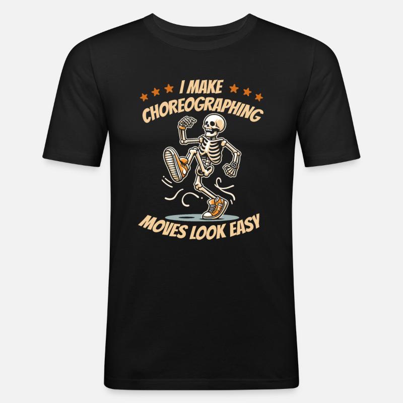 Choreograph - Männer Slim Fit T-Shirt - Schwarz