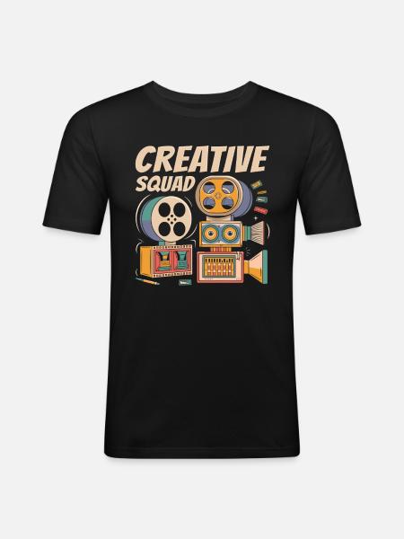 Art Director Kader - Männer Slim Fit T-Shirt - Schwarz