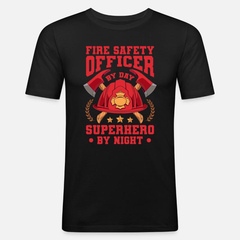 Brandschutzbeauftragter - Männer Slim Fit T-Shirt - Schwarz