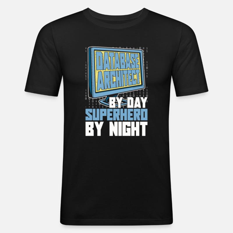 Database Architect - Men's Slim Fit T-Shirt - black