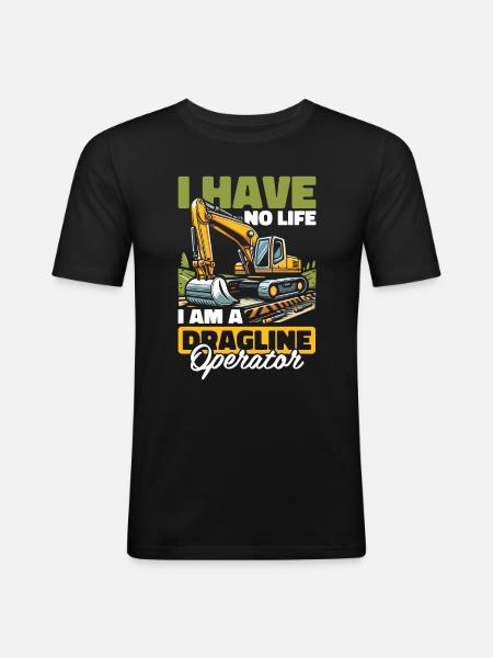 Tow line operators - Men's Slim Fit T-Shirt - black