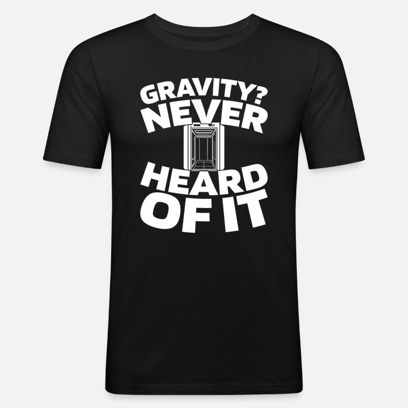 Elevator Elevator - Men's Slim Fit T-Shirt - black