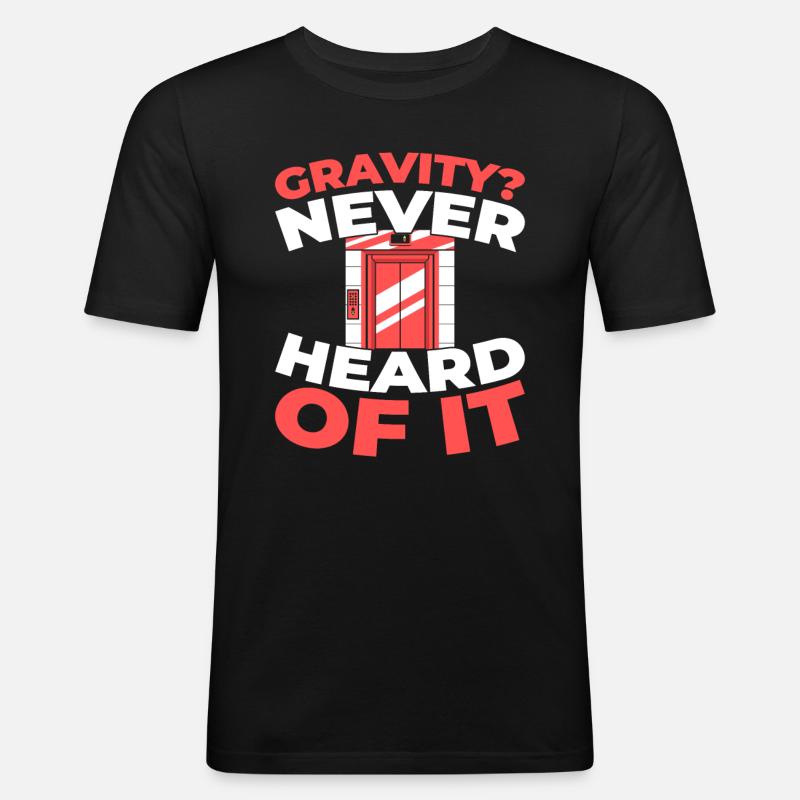 Elevator Elevator - Men's Slim Fit T-Shirt - black