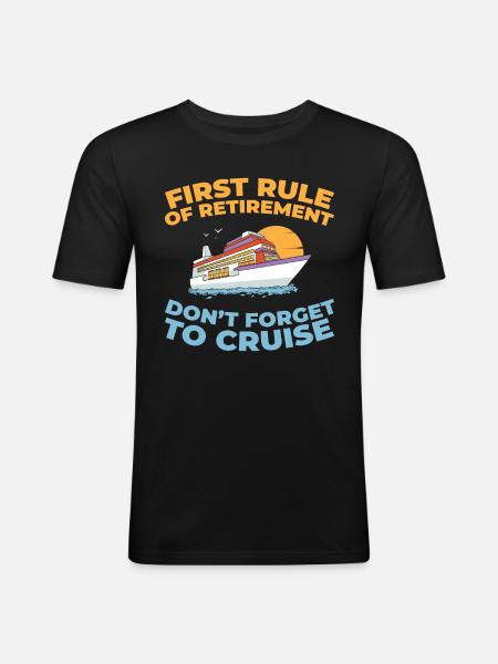 Cruise Retraite - T-shirt près du corps Homme - noir