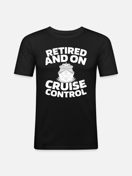 Cruise Retraite - T-shirt près du corps Homme - noir