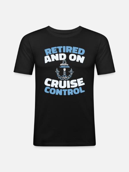 Cruise Retraite - T-shirt près du corps Homme - noir