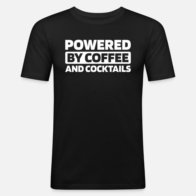 Barkeeper Bartender Coffee - Men's Slim Fit T-Shirt - black