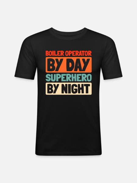 Boiler operators - Men's Slim Fit T-Shirt - black