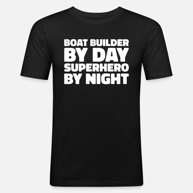 Constructeurs de bateaux - T-shirt près du corps Homme - noir