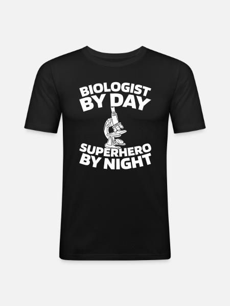 Biology Biologist - Men's Slim Fit T-Shirt - black