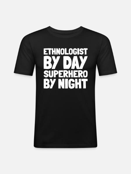 Ethnologist - Men's Slim Fit T-Shirt - black