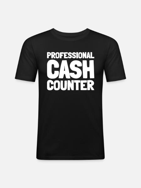 Bank employee - Men's Slim Fit T-Shirt - black
