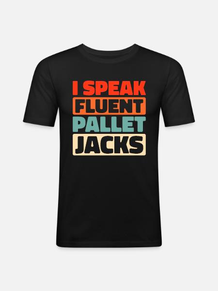 Forklift Forklift Driver - Men's Slim Fit T-Shirt - black