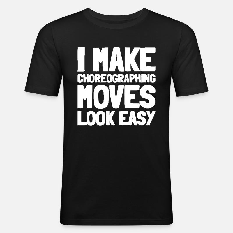 Choreograph - Männer Slim Fit T-Shirt - Schwarz