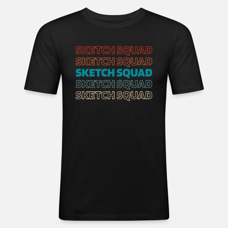 Schornsteinfeger Kader - Männer Slim Fit T-Shirt - Schwarz