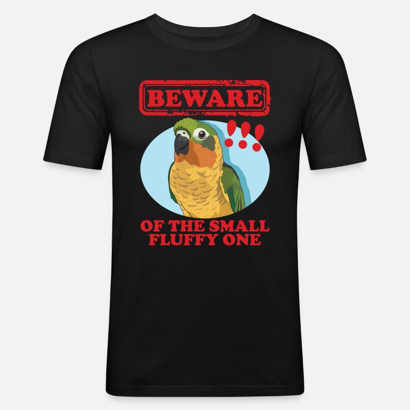 Conure Papageien Conures Geschenke - Männer Slim Fit T-Shirt - Schwarz