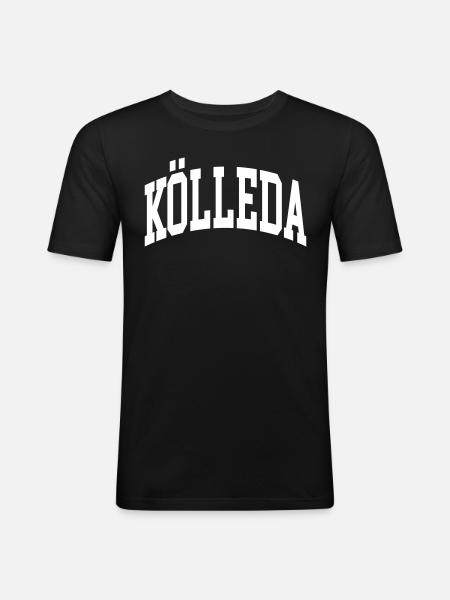 Kölleda - Männer Slim Fit T-Shirt - Schwarz