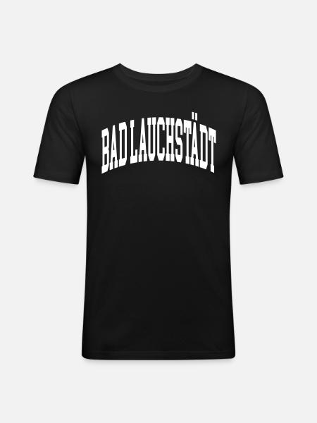 Bad Lauchstädt - T-shirt près du corps Homme - noir