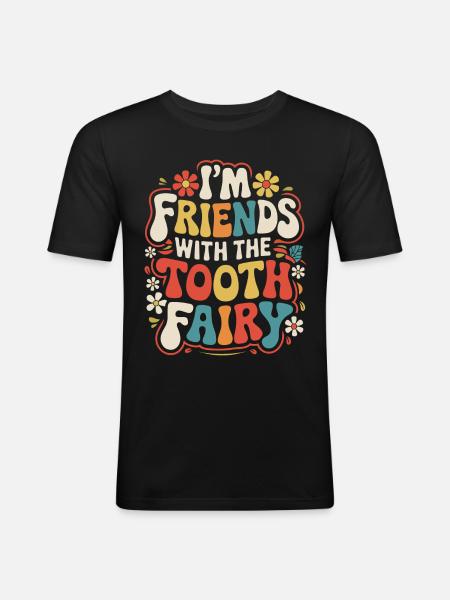 Dentist Dental Assistant Teeth - Men's Slim Fit T-Shirt - black