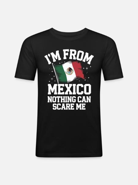 Mexico Mexico Mexican Spanish - Men's Slim Fit T-Shirt - black
