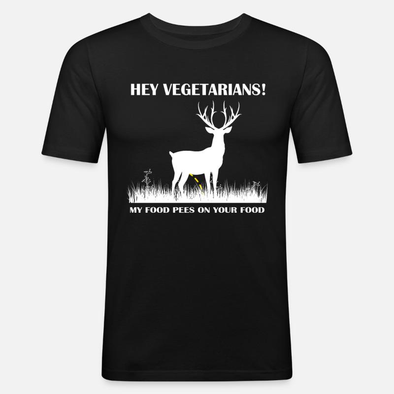 Hunter Jäger - Männer Slim Fit T-Shirt - Schwarz