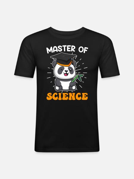 Master of Science 2023 - Men's Slim Fit T-Shirt - black