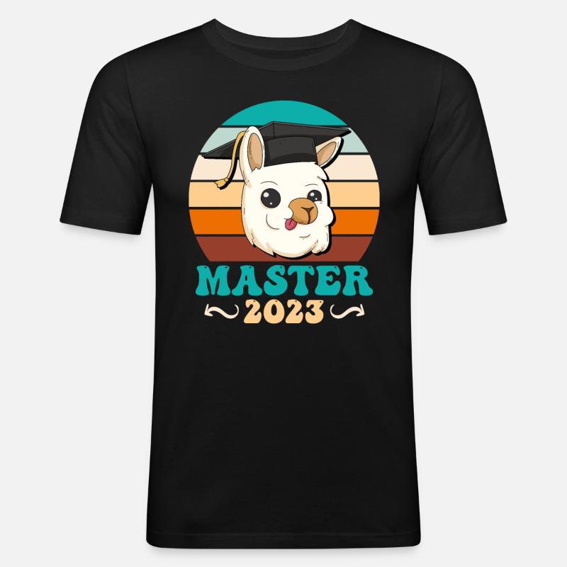 Master Abschluss Master 2023 - Männer Slim Fit T-Shirt - Schwarz