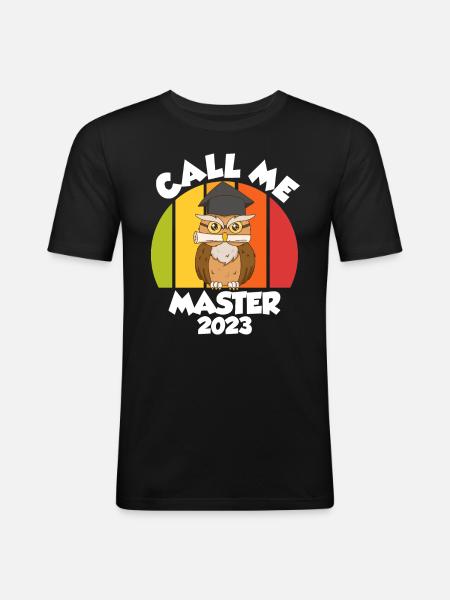 Appelez-moi Master 2023 Master - T-shirt près du corps Homme - noir
