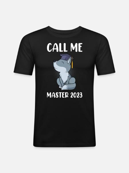 Appelez-moi Master 2023 Master - T-shirt près du corps Homme - noir