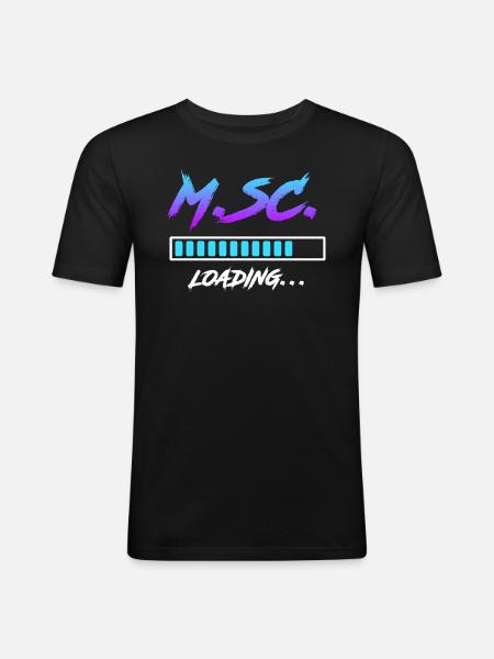 Chargement du Master of Science - T-shirt près du corps Homme - noir