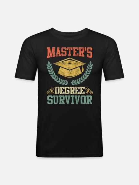 Master Survivant complété Master - T-shirt près du corps Homme - noir