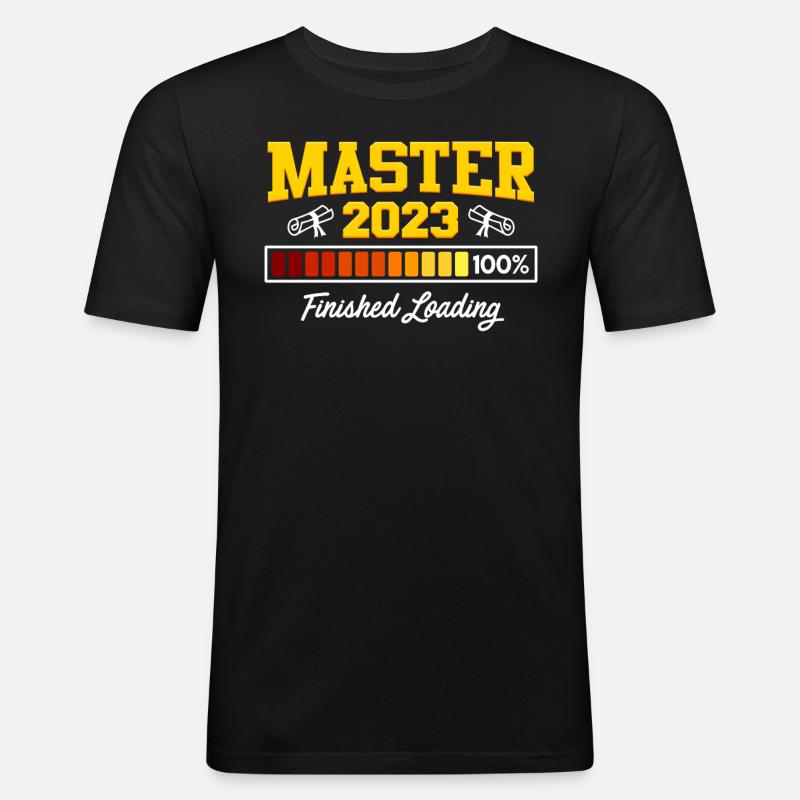 Masterabschluss 2023 Master Abschluss - Männer Slim Fit T-Shirt - Schwarz