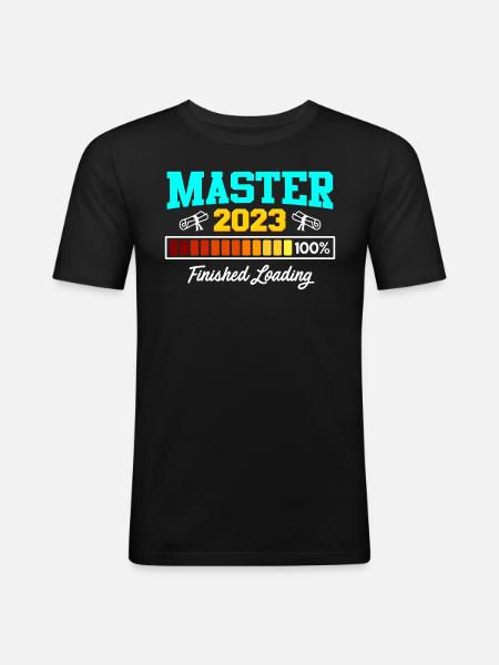 Master 2023 Master - T-shirt près du corps Homme - noir