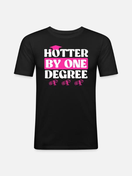 Un Bachelor chaud Master - T-shirt près du corps Homme - noir