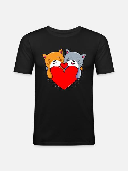 Valentine's Day Dear Valentine - Men's Slim Fit T-Shirt - black