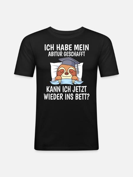 Abitur 2023 Abiturient - Männer Slim Fit T-Shirt - Schwarz