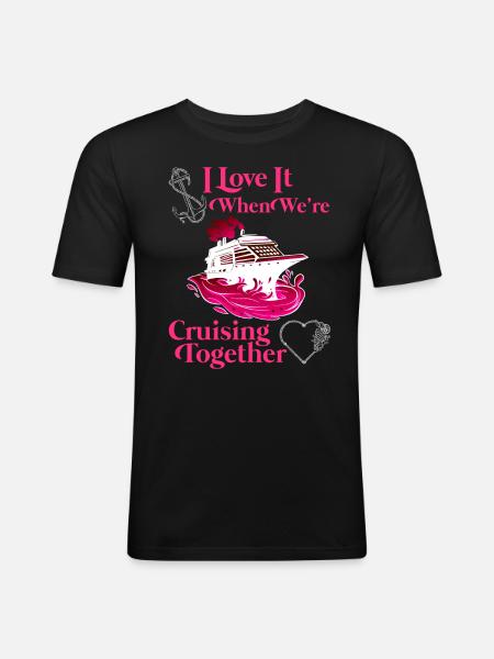 Croisière ensemble Vacances de printemps - T-shirt près du corps Homme - noir