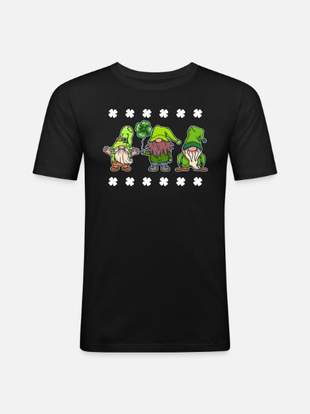 Leprechaun Squad Saint-Patrick - T-shirt près du corps Homme - noir