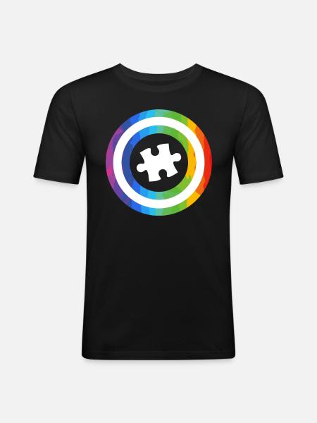 Autism Diversity Autistic Consciousness - Men's Slim Fit T-Shirt - black
