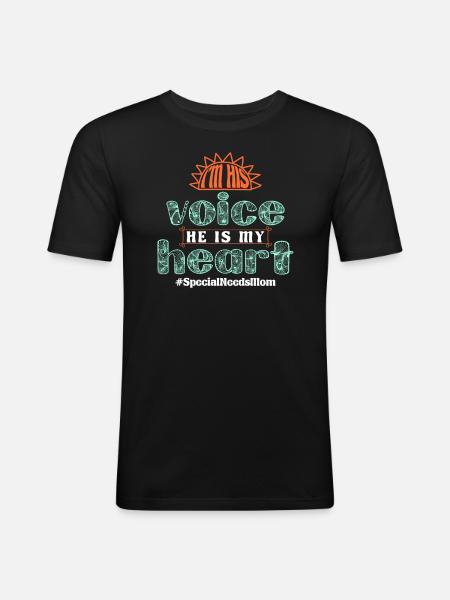 Inclusion Awareness Diversity handicap - Men's Slim Fit T-Shirt - black