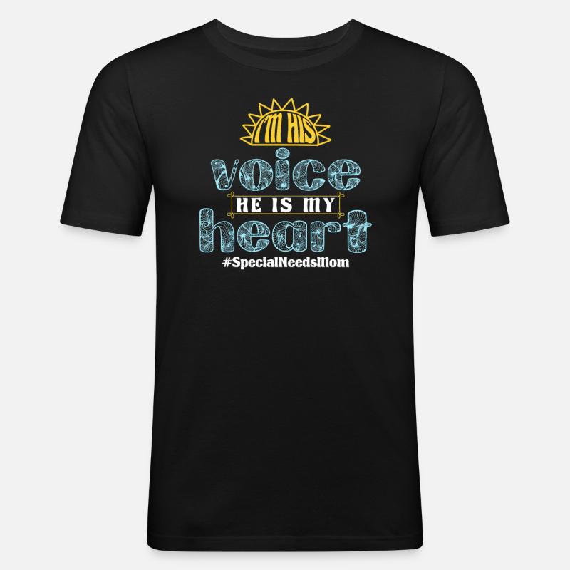 Inclusion Sensibilisation Diversité handicap - T-shirt près du corps Homme - noir