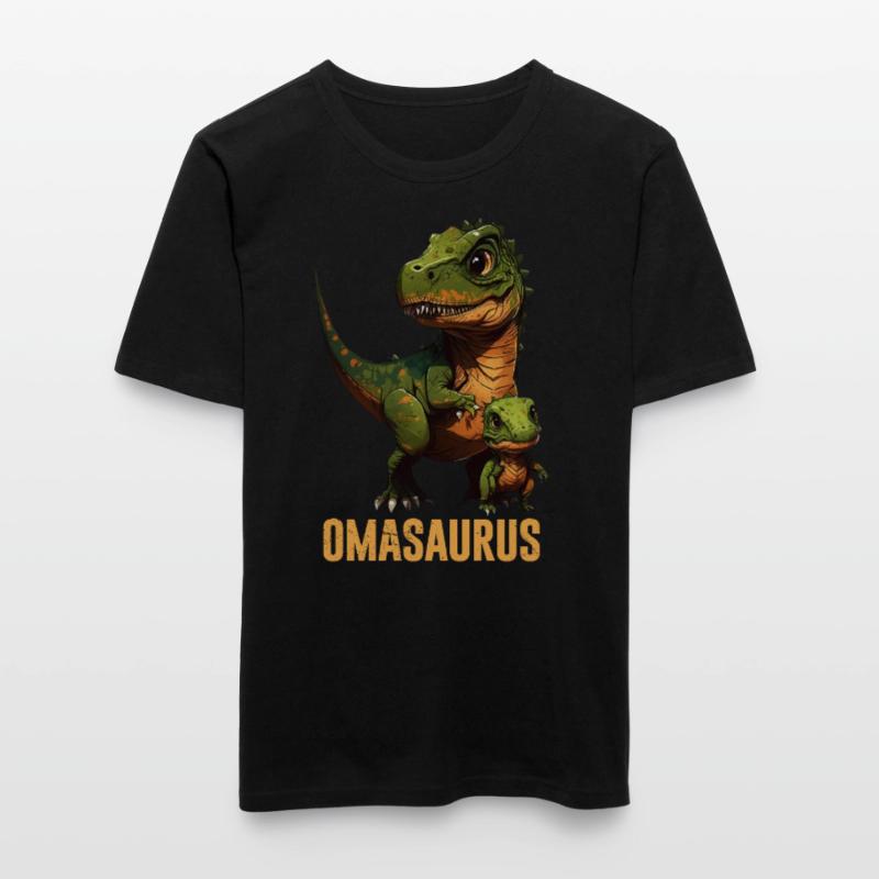 Omasaurus Muttertag Großmutter Dinosaurier Männer Slim Fit T-Shirt