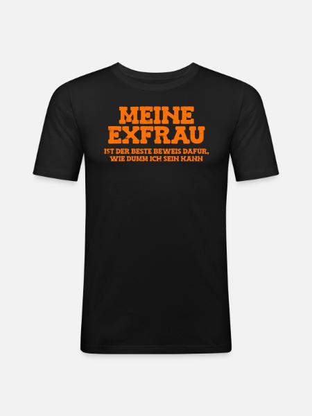 Scheidungsparty Finally Divorced Scheidung - Männer Slim Fit T-Shirt - Schwarz